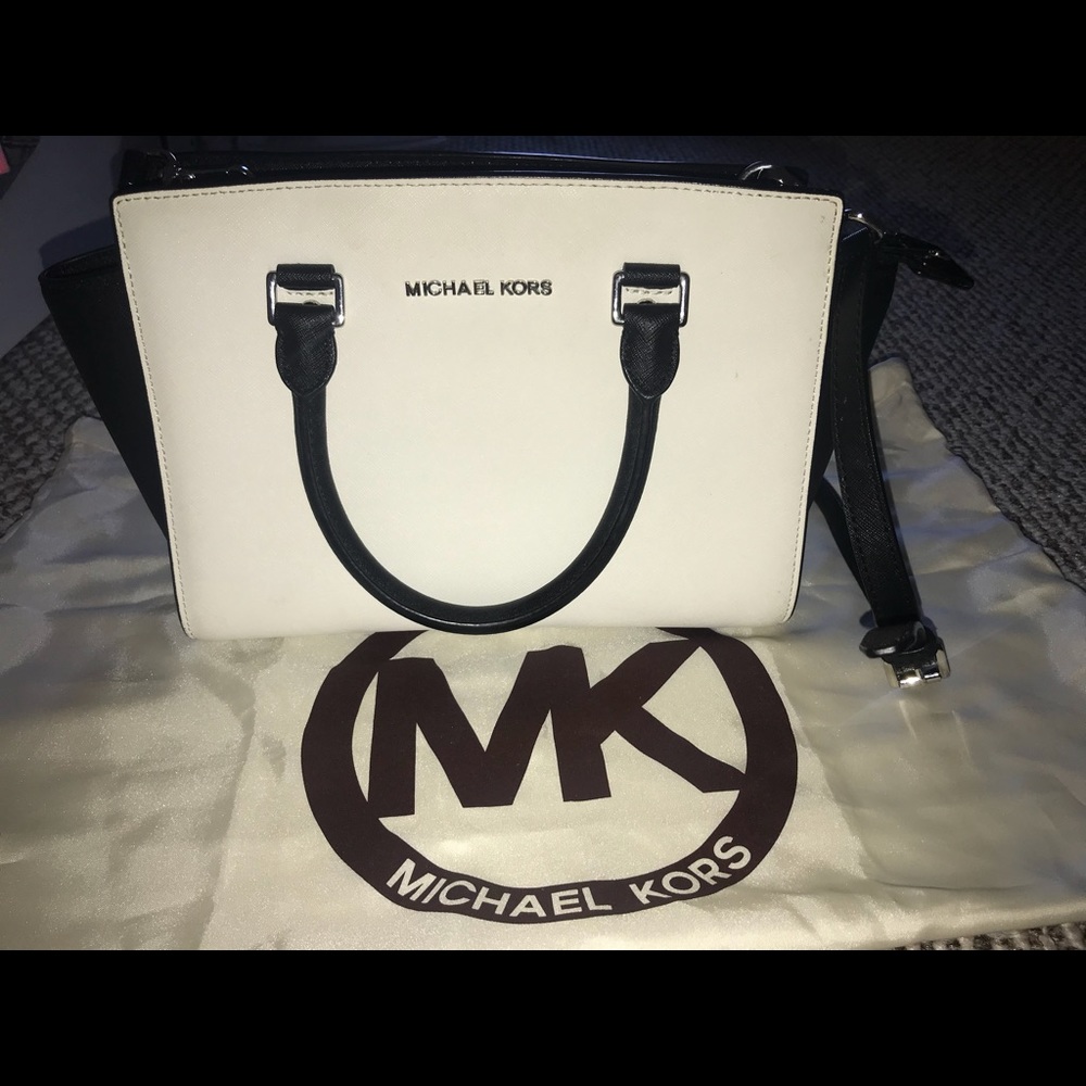 Michael Kors Medium ColorBlock Leather Satchel